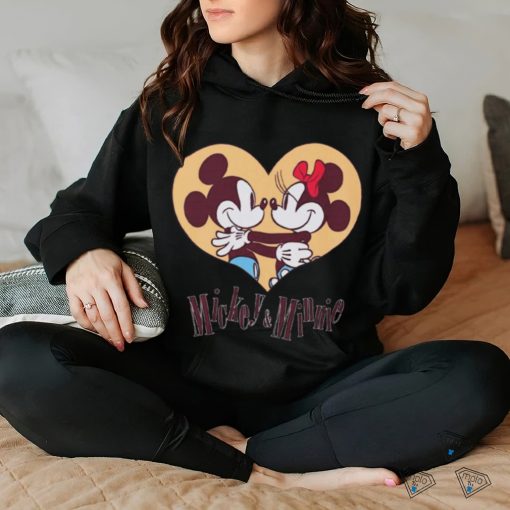 Design Mickey And Minnie Heart T Shirt