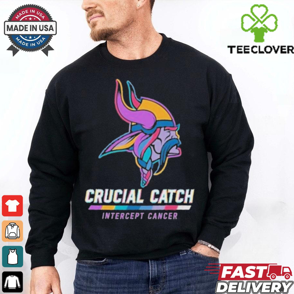 Design Minnesota Vikings 2024 Crucial Catch Intercept Cancer Awareness T Shirt Design Minnesota Vikings 2024 Crucial Catch Intercept Cancer Awareness T Shirt