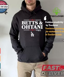 Design Mookie Betts & Shohei Ohtani Royal Los Angeles Dodgers Election Player Shirt