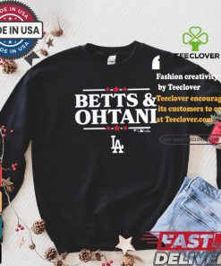 Design Mookie Betts & Shohei Ohtani Royal Los Angeles Dodgers Election Player Shirt