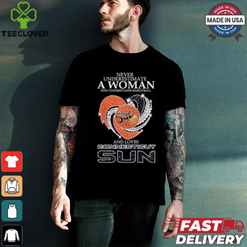 Design Never Underestimate A Woman Who Understands Basketball And Love Connecticut Sun Diamonds Shirt