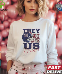 Design New York Giants They Not Like Us Giants Shirt