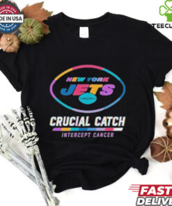 Design New York Jets 2024 Crucial Catch Intercept Cancer Awareness T Shirt
