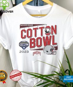 Design Ohio State Buckeyes 2023 Goodyear Cotton Bowl Vintage Helmet T Shirt