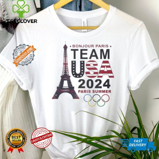 Design Olympic Paris 2024 Summer Team USA Bonjour T Shirt