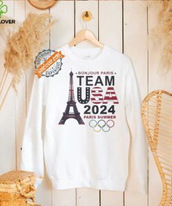 Design Olympic Paris 2024 Summer Team USA Bonjour T Shirt