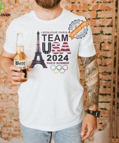 Design Olympic Paris 2024 Summer Team USA Bonjour T Shirt