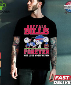 Design Peanuts Characters X Buffalo Bills Forever Not Just When We Win Shirt