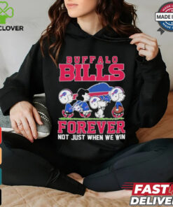 Design Peanuts Characters X Buffalo Bills Forever Not Just When We Win Shirt