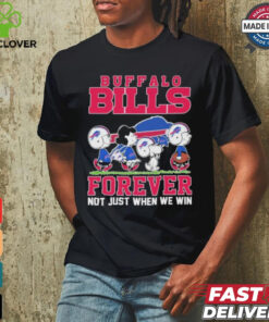 Design Peanuts Characters X Buffalo Bills Forever Not Just When We Win Shirt