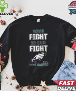 Design Philadelphia Eagles Your Fight Is Our Fight Beat Cancer Shirt