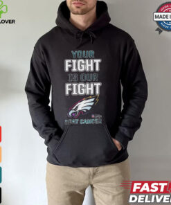 Design Philadelphia Eagles Your Fight Is Our Fight Beat Cancer Shirt