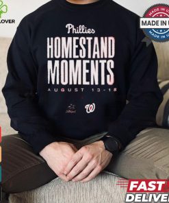 Design Philadelphia Phillies Homestand Moments Aug 13 18 Miami Marlins vs Washington Nationals shirt