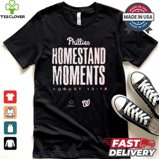 Design Philadelphia Phillies Homestand Moments Aug 13 18 Miami Marlins vs Washington Nationals shirt