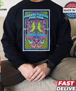 Design Pigeons Playing Ping Pong Aug 22 2024 Georgia Theatre in Athens GA Poster shirt