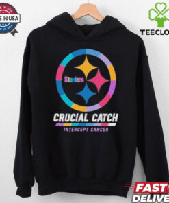 Design Pittsburgh Steelers 2024 Crucial Catch Intercept Cancer Awareness T Shirt