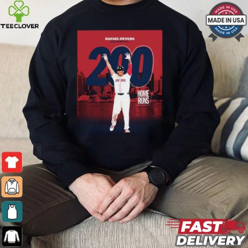 Design Rafael Devers Boston Red Sox 200 Home Run With the Club hoodie, sweater, longsleeve, shirt v-neck, t-shirt