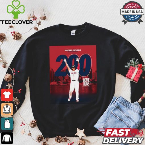 Design Rafael Devers Boston Red Sox 200 Home Run With the Club hoodie, sweater, longsleeve, shirt v-neck, t-shirt