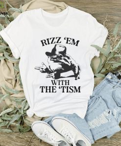 Design Rizz ‘Em With The ‘Tism Cowboy Frog Shirt