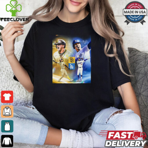 Design San Diego Padres vs. Los Angeles Dodgers 2024 MLB NL West Champions Shirt