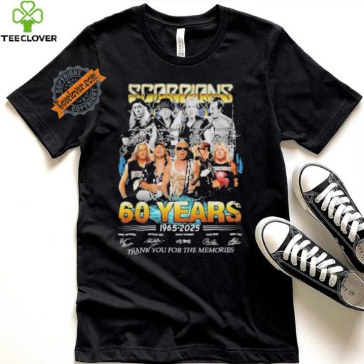 Design Scorpions 60 Years 1965 2025 Thank You For The Memories T Shirt