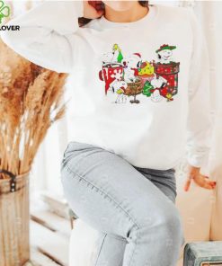 Design Snoopy And Woodstock Hat Santa Dring Merry Christmas Shirt