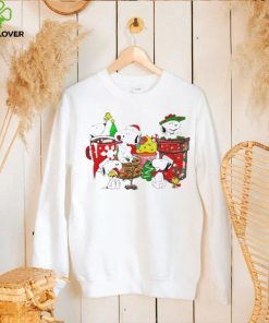 Design Snoopy And Woodstock Hat Santa Dring Merry Christmas Shirt