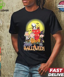 Design Snoopy With Charlie Brown And Friends Happy 2024 Halloween T Shirt