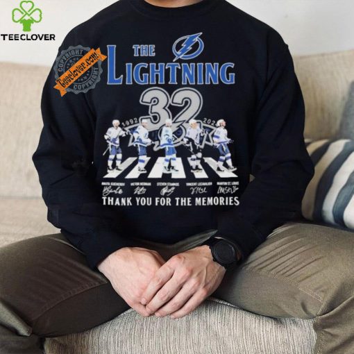 Design Tampa Bay Lightning 32 Years Signature Thank You For The Memories T Shirt