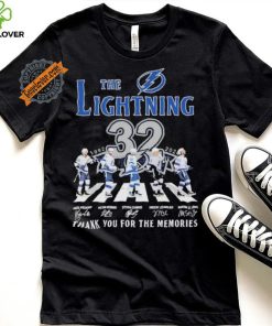 Design Tampa Bay Lightning 32 Years Signature Thank You For The Memories T Shirt