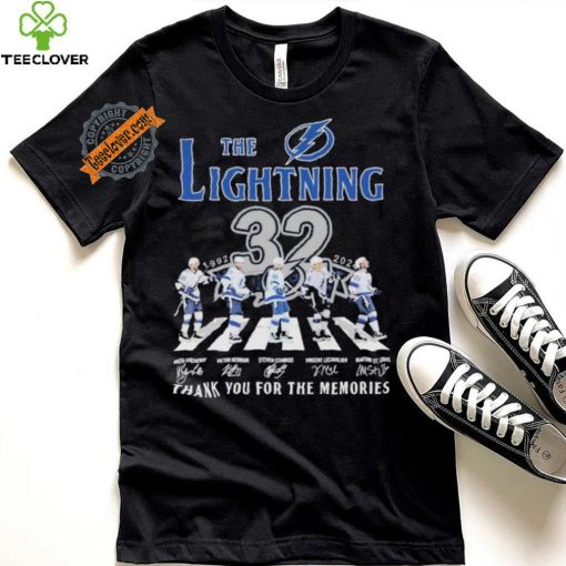 Design Tampa Bay Lightning 32 Years Signature Thank You For The Memories T Shirt