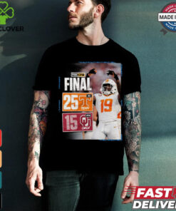 Design Tennessee Volunteers wins 25 15 Oklahoma Sooners football 2024 SEC opening final score shirt