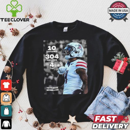 Design Tetairoa Mcmillan 10 Catches 304 Rec Yds 4 Td shirt