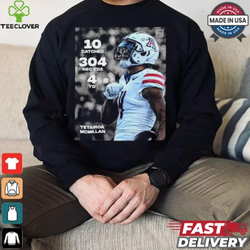 Design Tetairoa Mcmillan 10 Catches 304 Rec Yds 4 Td shirt