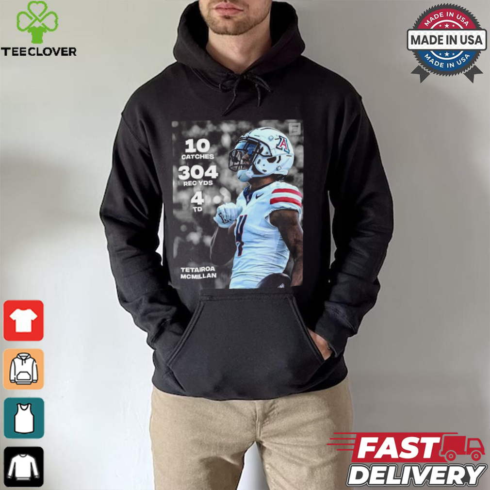 Design Tetairoa Mcmillan 10 Catches 304 Rec Yds 4 Td shirt Design Tetairoa Mcmillan 10 Catches 304 Rec Yds 4 Td shirt