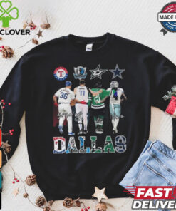 Design Texas Rangers Dallas Mavericks Dallas Stars Dallas Cowboys Proud State Signatures Shirt