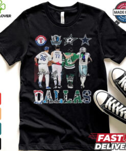 Design Texas Rangers Dallas Mavericks Dallas Stars Dallas Cowboys Proud State Signatures Shirt