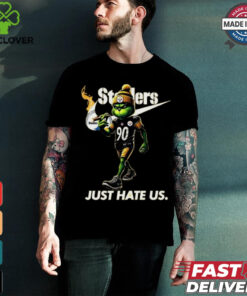 Design The Grinch X Pittsburgh Steelers Nike Just Hate Us Christmas Shirt