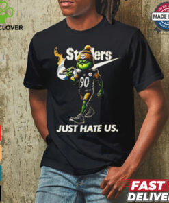 Design The Grinch X Pittsburgh Steelers Nike Just Hate Us Christmas Shirt