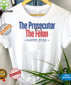 Design The Prosecutor VS the Felon Kamala Harris 2024 Softstyle T Shirt