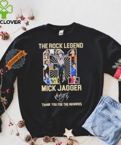 Design The Rock Legend Mick Jagger Thank You For The Memories T Shirt