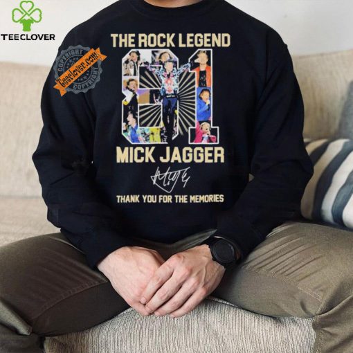 Design The Rock Legend Mick Jagger Thank You For The Memories T Shirt