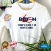 Design Trump Head Cartoon Bloody Ear 2024 Vote Survivor Fight Fight Shirt