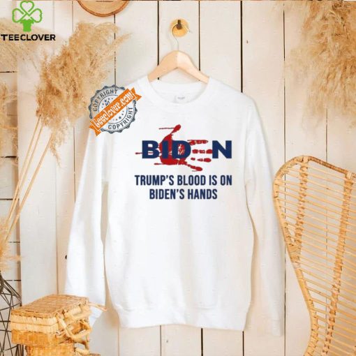 Design TrumpS Blood On BidenS Hands T Shirt