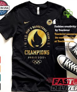 Design USA Team Men’s Basketball Olympic Paris 2024 Gold Medal Shirt