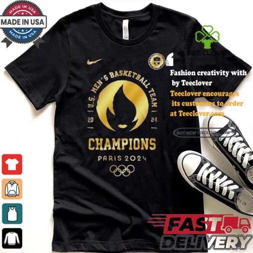 Design USA Team Men’s Basketball Olympic Paris 2024 Gold Medal Shirt
