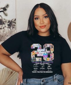 Design grand Theft Auto 23 Years Of Release T Shirt