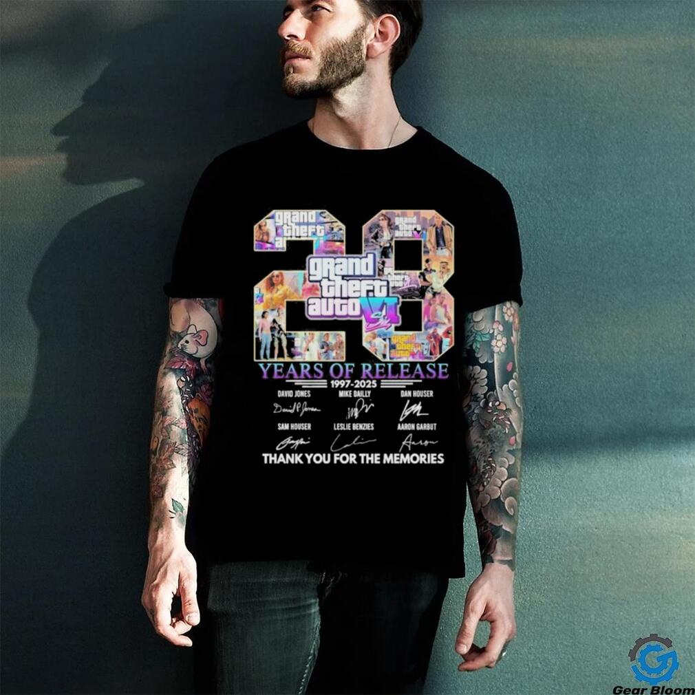 Design grand Theft Auto 23 Years Of Release T Shirt Design grand Theft Auto 23 Years Of Release T Shirt