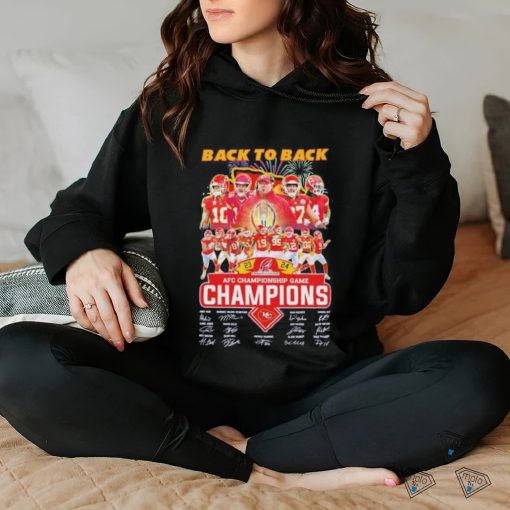 Design kansas city chiefs team afc championship game champions signature hoodie, sweater, longsleeve, shirt v-neck, t-shirt