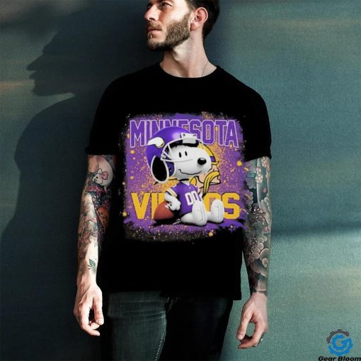 Design minnesota Vikings Mix Snoopy T Shirt